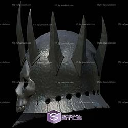 Cosplay STL Files Realistic Eredin Witcher Helmet