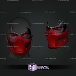 Cosplay STL Files Red Hood Outlaw Mask V2