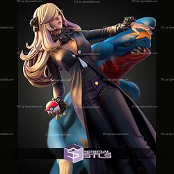 Cynthia and Garchomp 1-7 STL Files