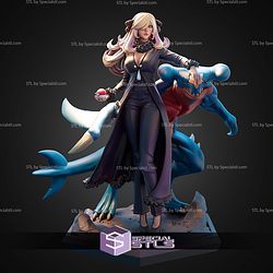 Cynthia and Garchomp 1-7 STL Files