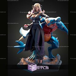 Cynthia and Garchomp 1-7 STL Files