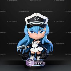 Esdeath Chibi Akame ga Kill STL Files