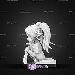Frieren Chibi Sitting STL Files