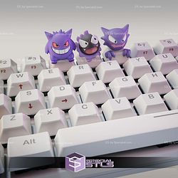 Ghost Pokemon Keycap STL Files