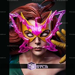 Jean Grey Portrait Bust H309mm STL Files