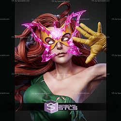 Jean Grey Portrait Bust H309mm STL Files