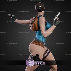Lara Croft Thicc with Gun 1-6 STL Files