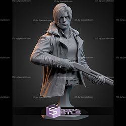 Leon Kennedy Bust STL Files