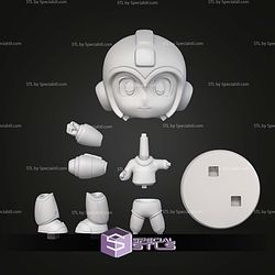 Megaman Chibi 160mm STL Files