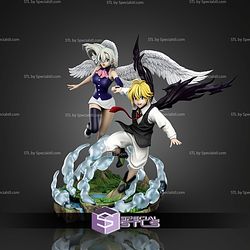 Meliodas and Elizabeth 200mm STL Files