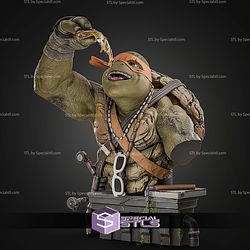 Michelangelo Bust TMNT Pizza 202mmm STL Files