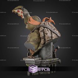 Michelangelo Bust TMNT Pizza 202mmm STL Files