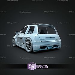 Model Kit Car STL Files Clio V6 Phase II
