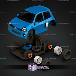 Model Kit Car STL Files Clio V6 Phase II