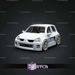 Model Kit Car STL Files Clio V6 Phase II