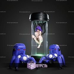 Motoko Kusanagi the Lab 370mm STL Files