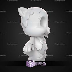 Porky Pig Chibi Zombie STL Files