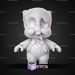 Porky Pig Chibi Zombie STL Files