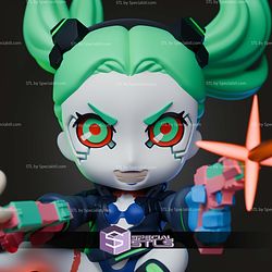 Rebecca Cyberpunk Edgerunners 185mm Chibi STL Files