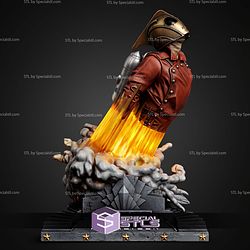 Rocketeer Portrait Bust 350mm STL Files