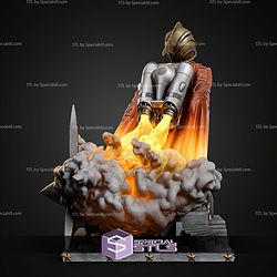 Rocketeer Portrait Bust 350mm STL Files