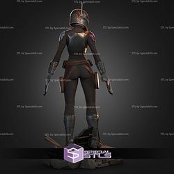Sabine Wren with and without Helmet STL Files
