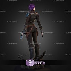 Sabine Wren with and without Helmet STL Files