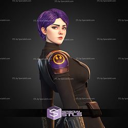 Sabine Wren with and without Helmet STL Files