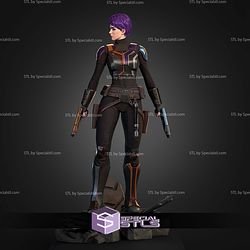 Sabine Wren with and without Helmet STL Files