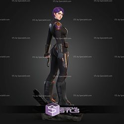 Sabine Wren with and without Helmet STL Files