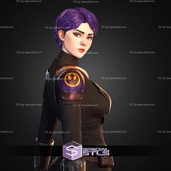 Sabine Wren with and without Helmet STL Files