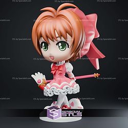 Sakura Cardcaptors Chibi 121mm STL Files
