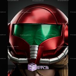 Samus Varia Suit 383mm Portrait Bust STL Files