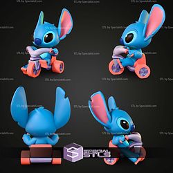 Stitch Bicycle Chibi 150mm STL Files