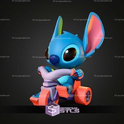 Stitch Bicycle Chibi 150mm STL Files