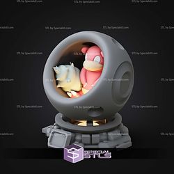 Super Basic Pokemon STL Slowbro Healing Machine