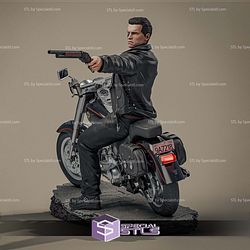 Terminator and John Connor on Motor 300mm STL Files