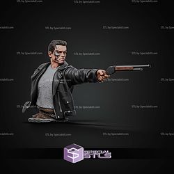 Terminator T-800 Pointing Bust 150mm STL Files