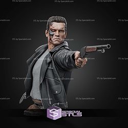 Terminator T-800 Pointing Bust 150mm STL Files