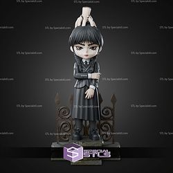 Wednesday Addams Chibi 97mm STL Files