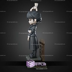 Wednesday Addams Chibi 97mm STL Files