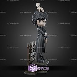 Wednesday Addams Chibi 97mm STL Files