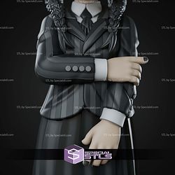 Wednesday Addams Chibi 97mm STL Files