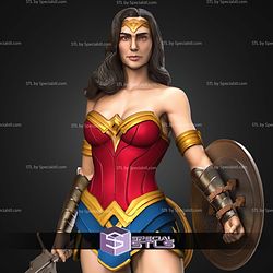 Wonder Woman Museum Pose STL Files