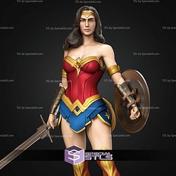 Wonder Woman Museum Pose STL Files
