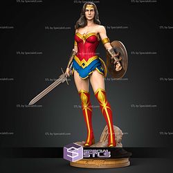 Wonder Woman Museum Pose STL Files
