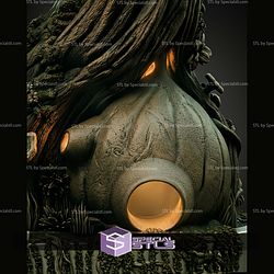 Yoda on Tree H375mm STL Files