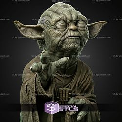 Yoda Portrait Bust 300mm STL Files