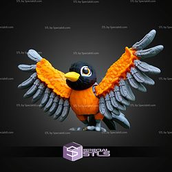 Super Basic STL American Robin Bird