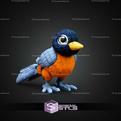 Super Basic STL American Robin Bird